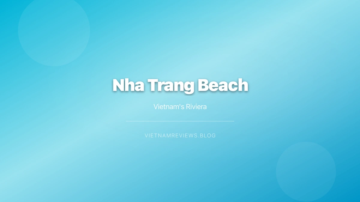 Nha Trang Beach